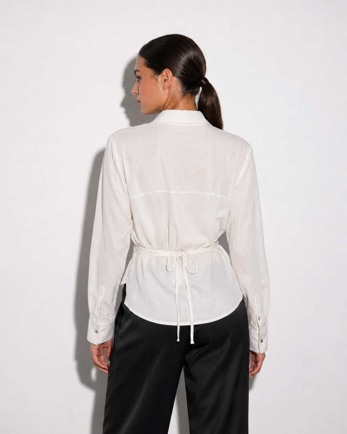 The Crossover Top Off-White