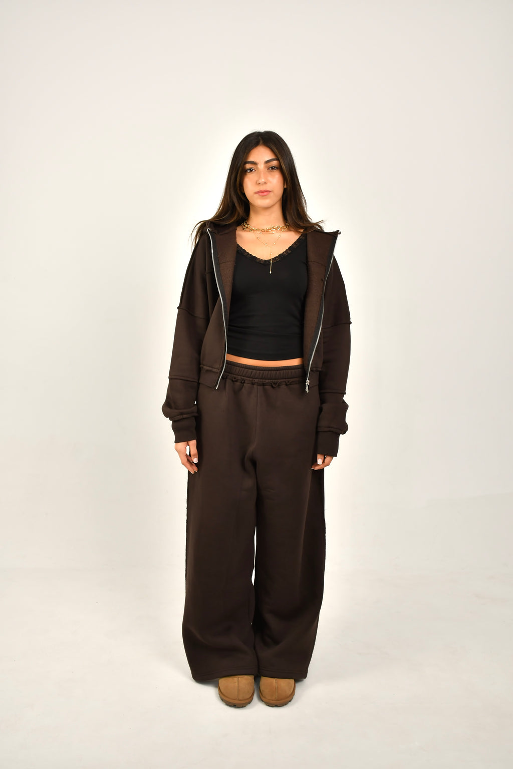 Unfinshed Brown Sweats