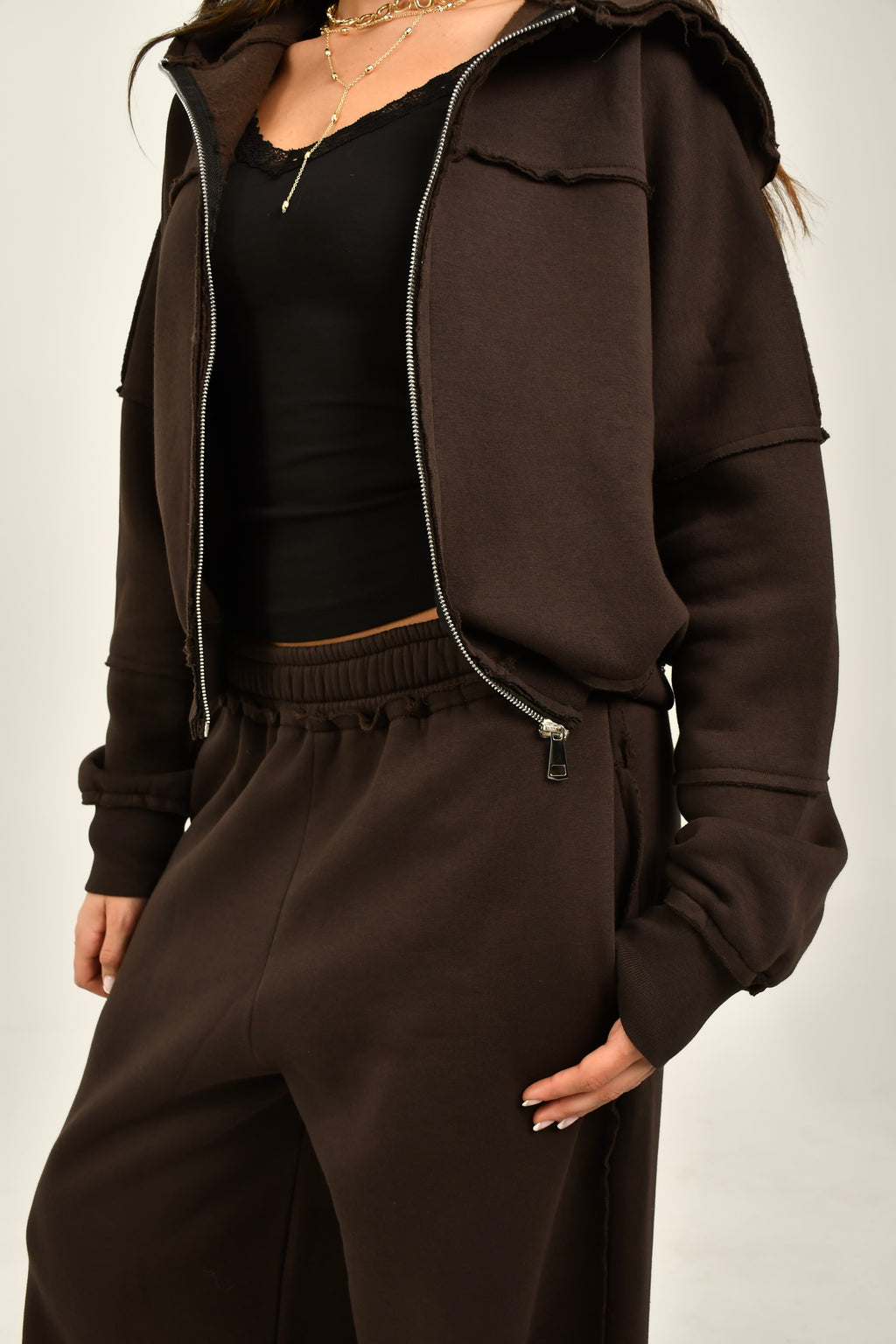 Unfinshed Brown Sweats