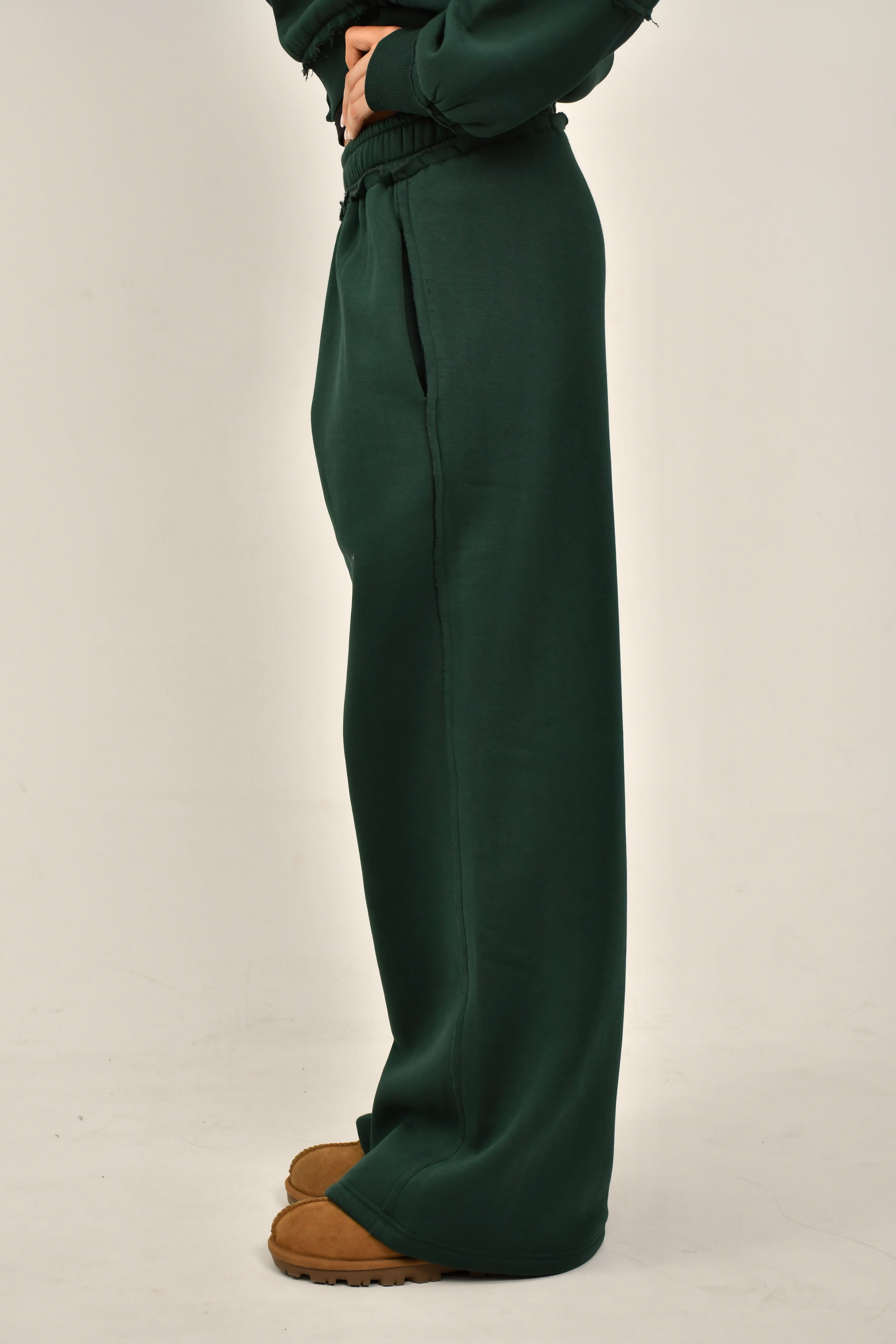 Unfinshed Dark Green Sweats