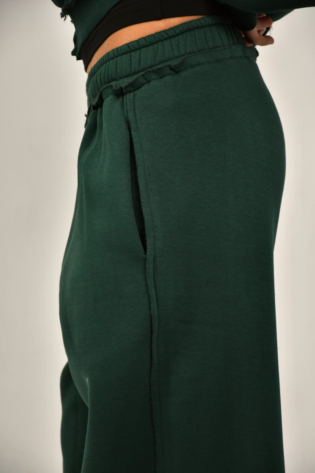 Unfinshed Dark Green Sweats